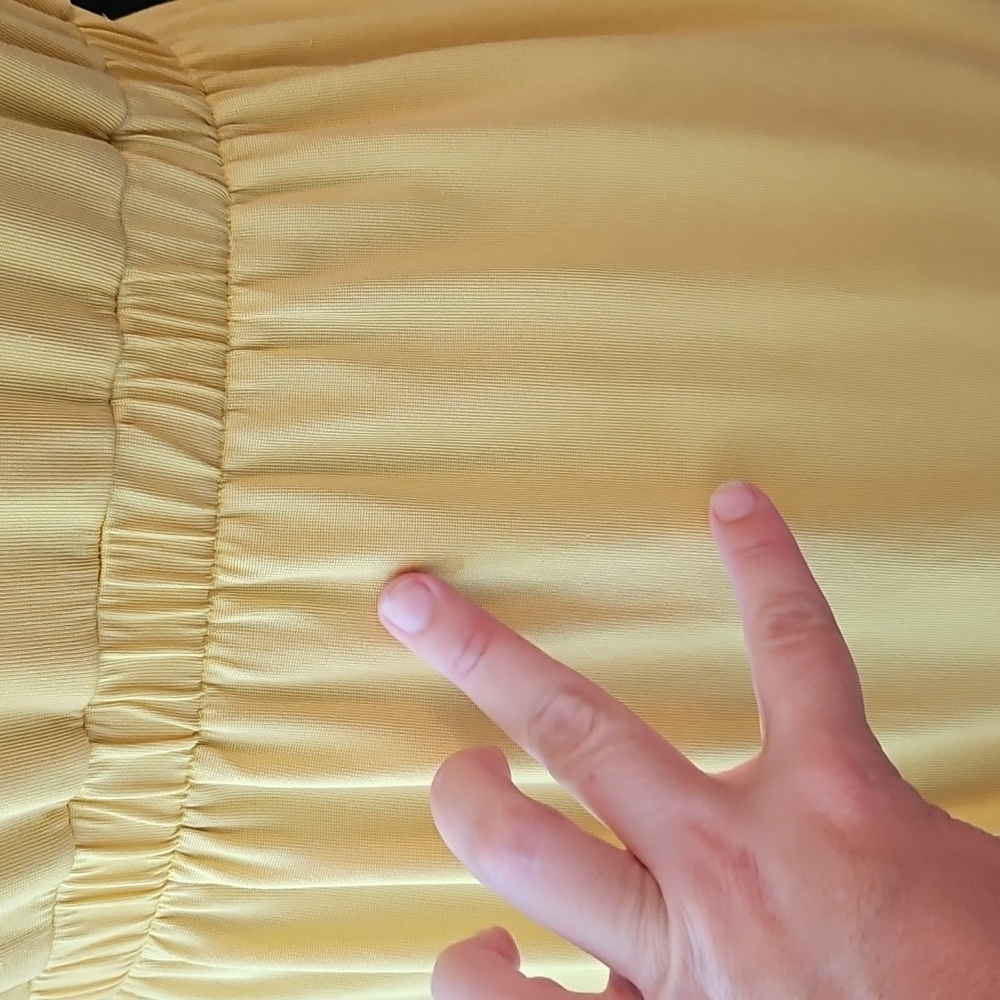 Marciano Mustard Woven Detail Dress - Picture 9 of 9